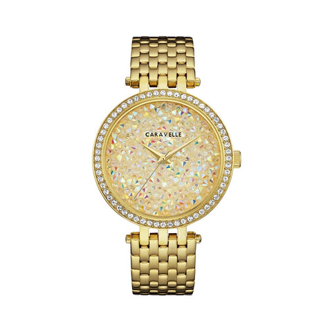 Caravelle by Bulova Rock Dial Gold-Tone 44L235